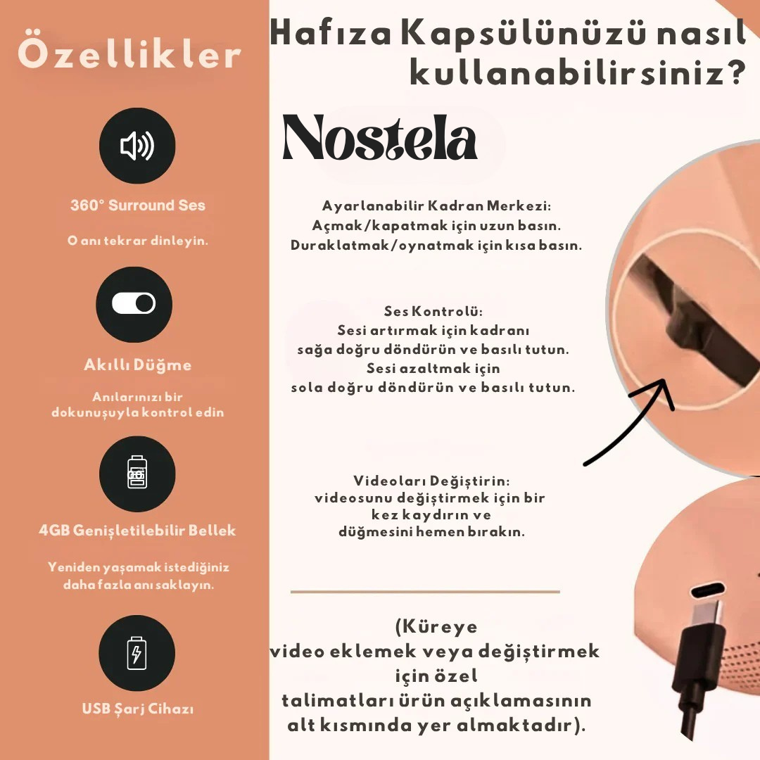 Nostela™ Yıldızlı Anlar Küresi